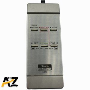 Vintage Sears Solid State VCR corded remote control 5315 10 ft cord Japan